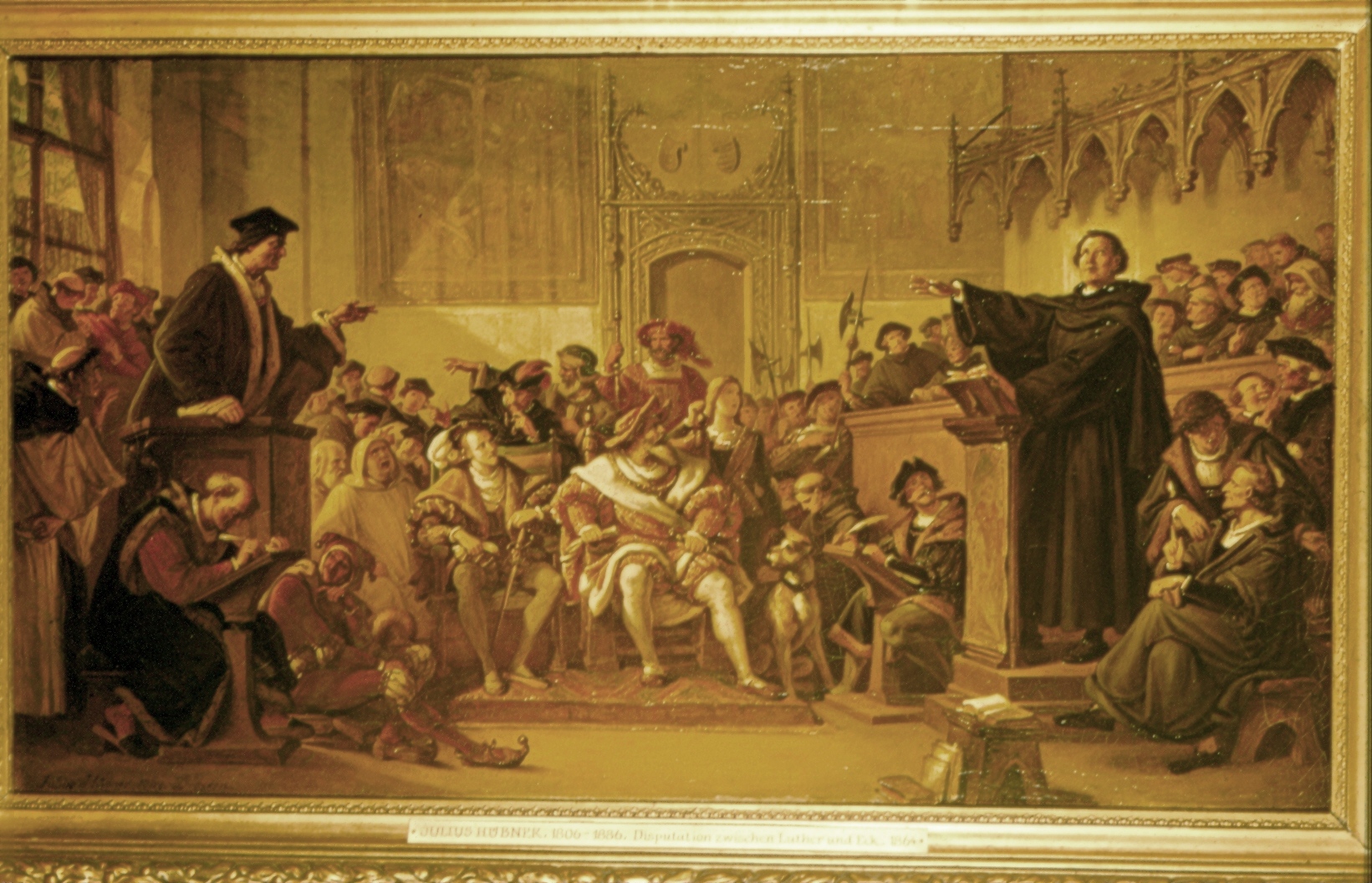 1866-Disputation Luthers mit Eck | JULIUS HBNER