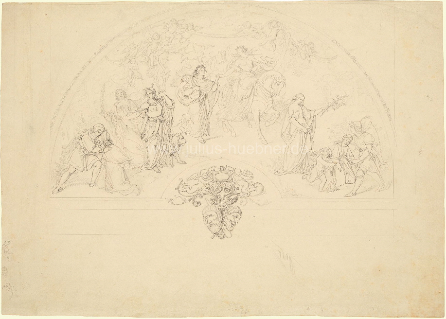 Bleistiftskizze (1840) im Kunsthandel
