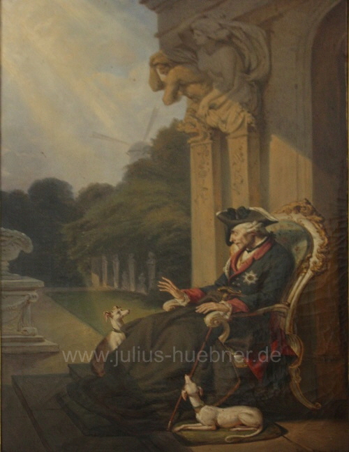 1855 Friedrich II in Sanssouci